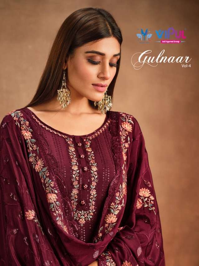 gulnaar vol 4 by vipul fashion party wear beautiful designer salwar suits material