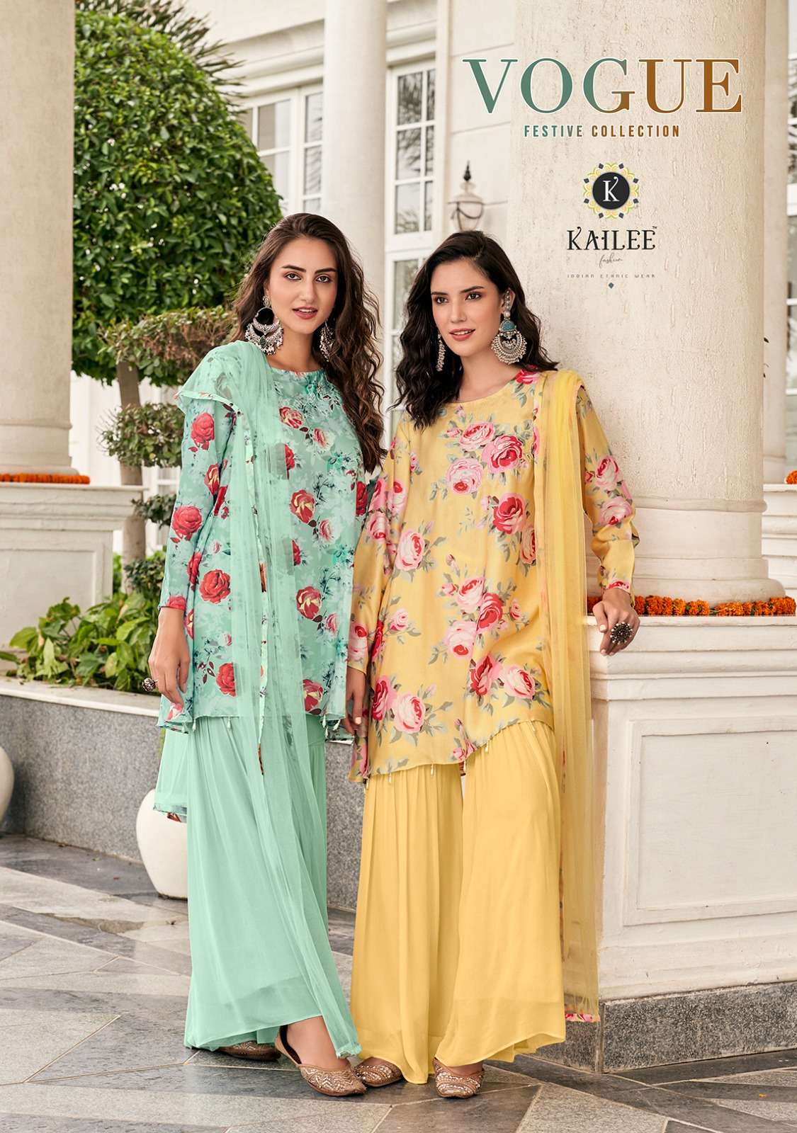 kailee fashion vogue festive collection readymade sharara salwar kameez catalog
