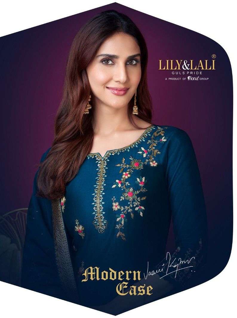 lily & lali modern ease party wear designer work readymade salwar kameez supplier