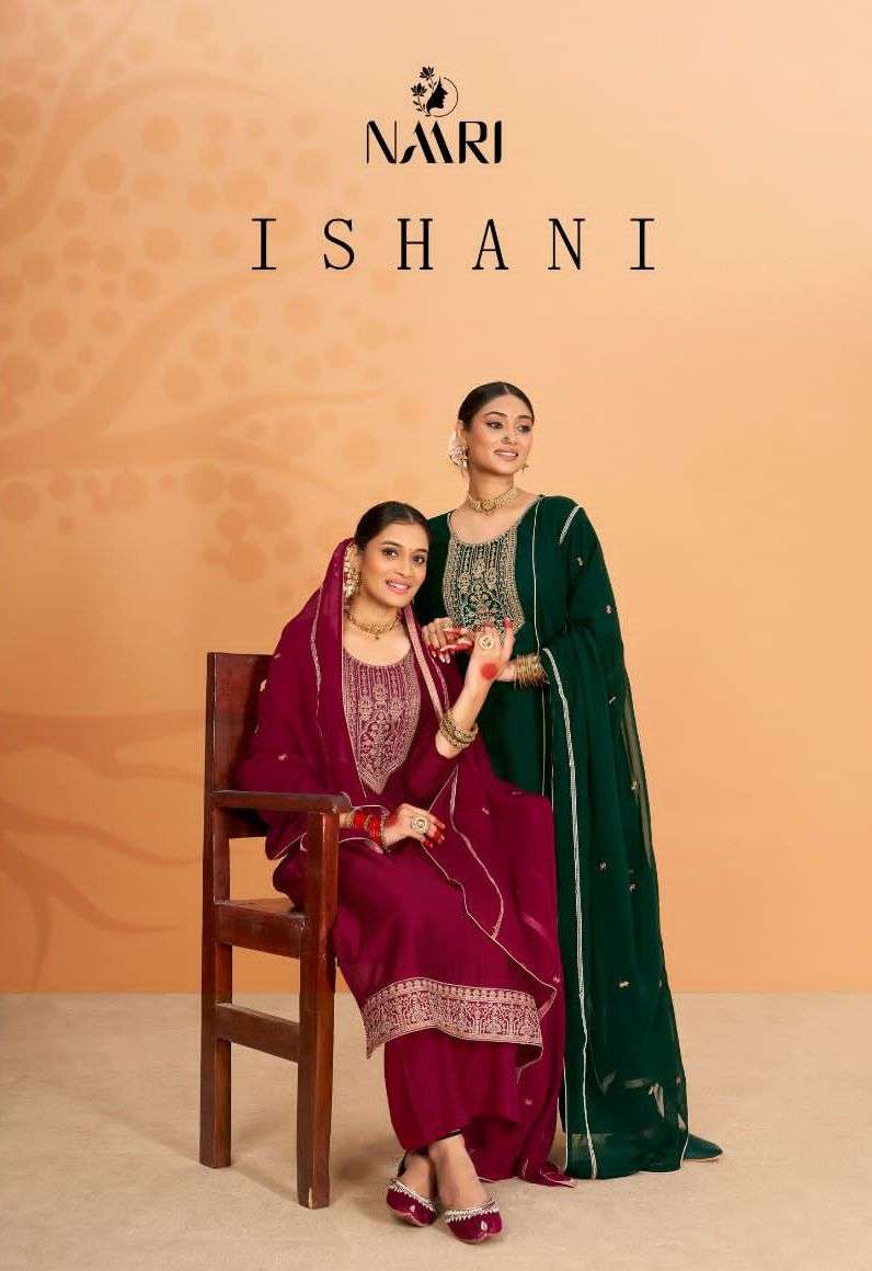 naari present ishani fancy work unstitch salwar kameez