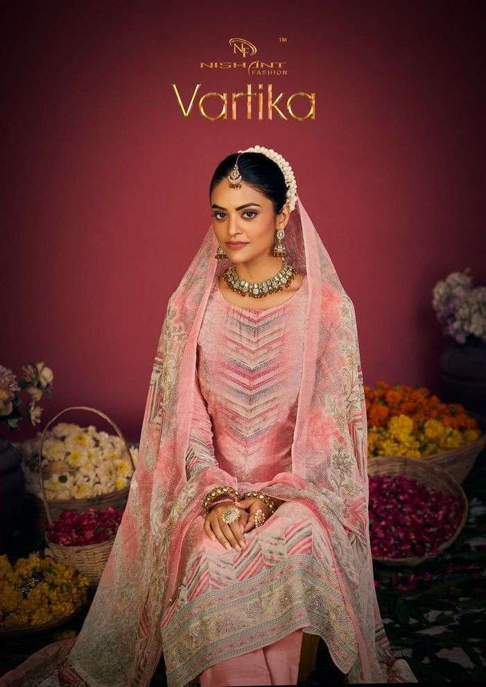 nishant fashion vartika fancy muslin digital print salwar suits collection