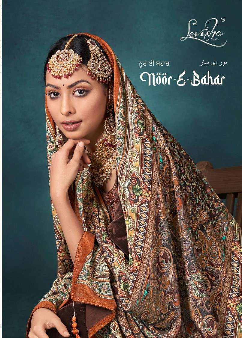 noor e bahar by levisha pakistani embroidery work unstitch drees material