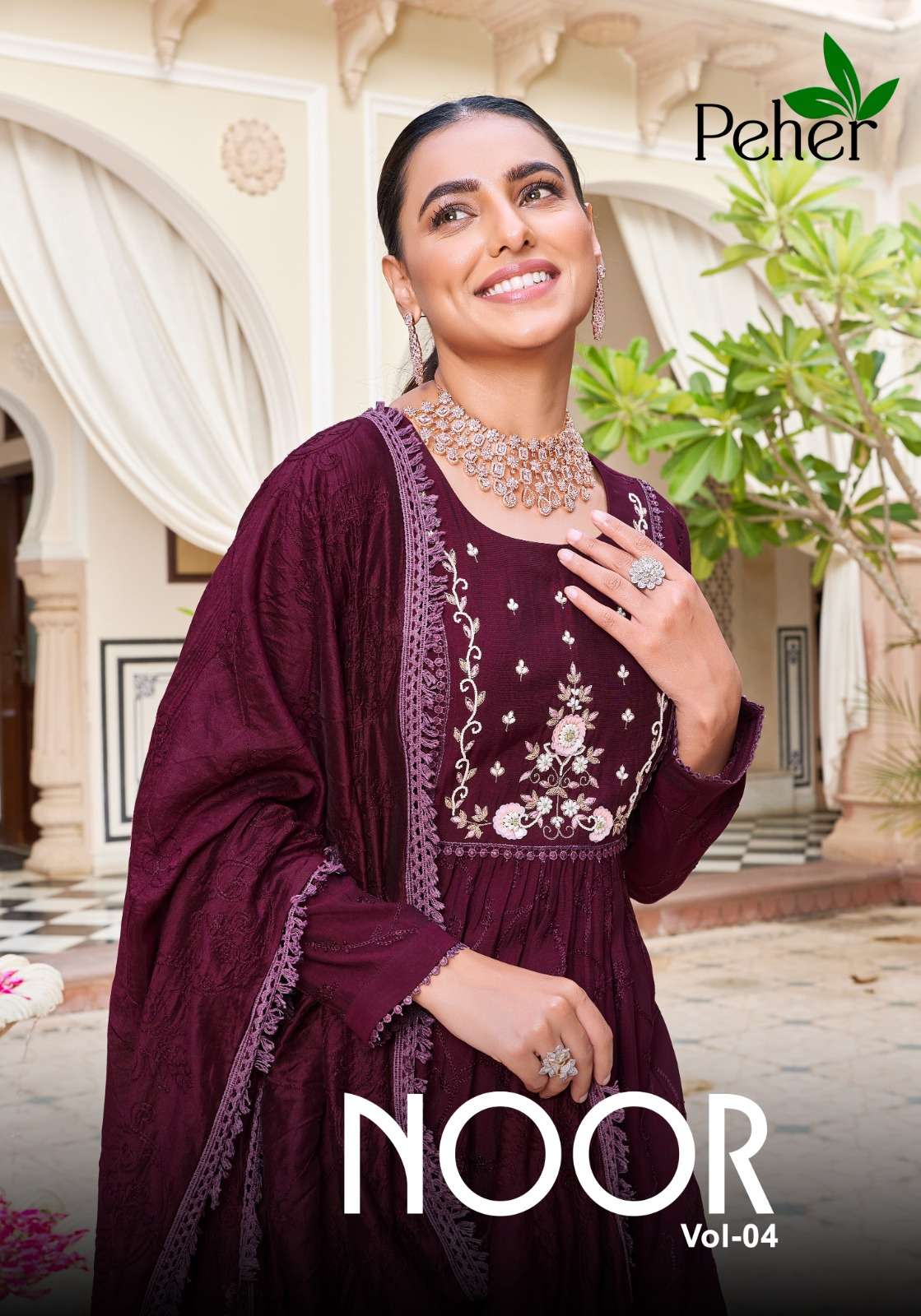 noor vol 4 by peher vivils silk readymade elegance fancy salwar suit