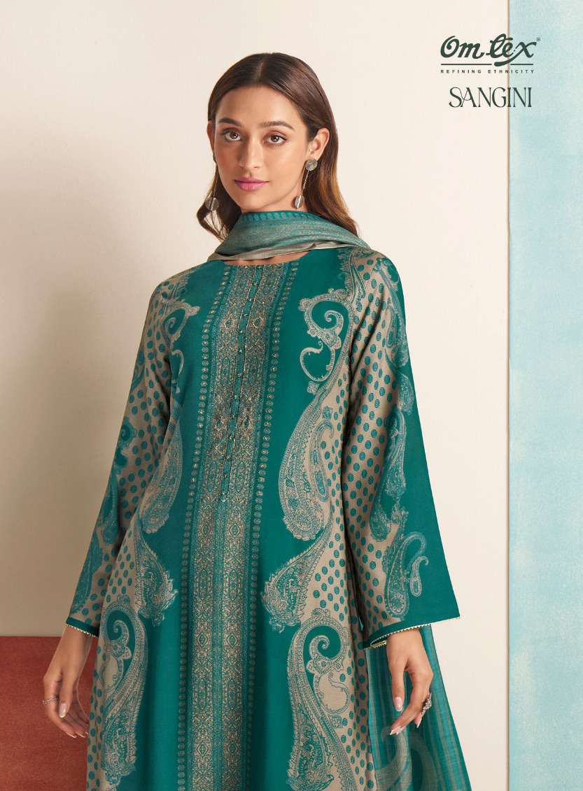 omtex present sangini pashmina digital print winter salwar suit collection