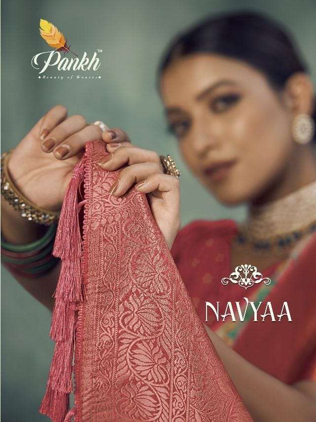 pankh present navyaa 6801-6808 series fancy tissue silk digital print sarees