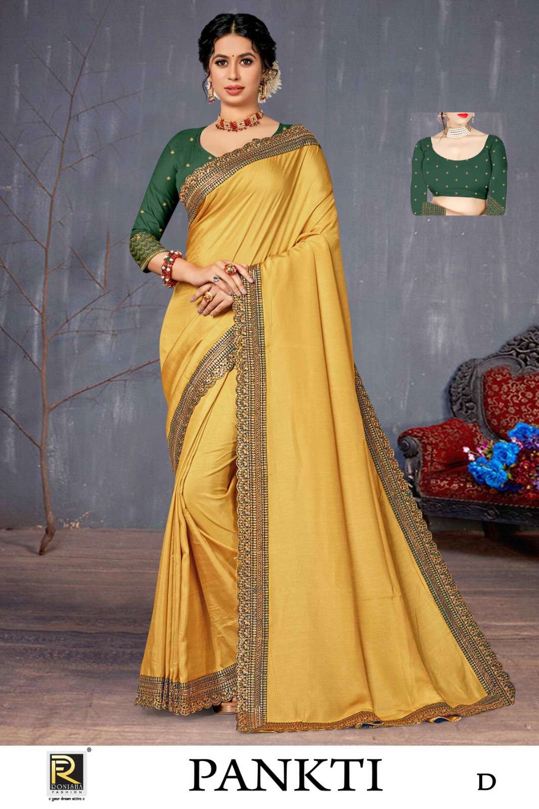 PANKTI  BY RANJNA SAREE  FANCY FABRICS FANCY LACE  SUPER HIT COLLECTION 