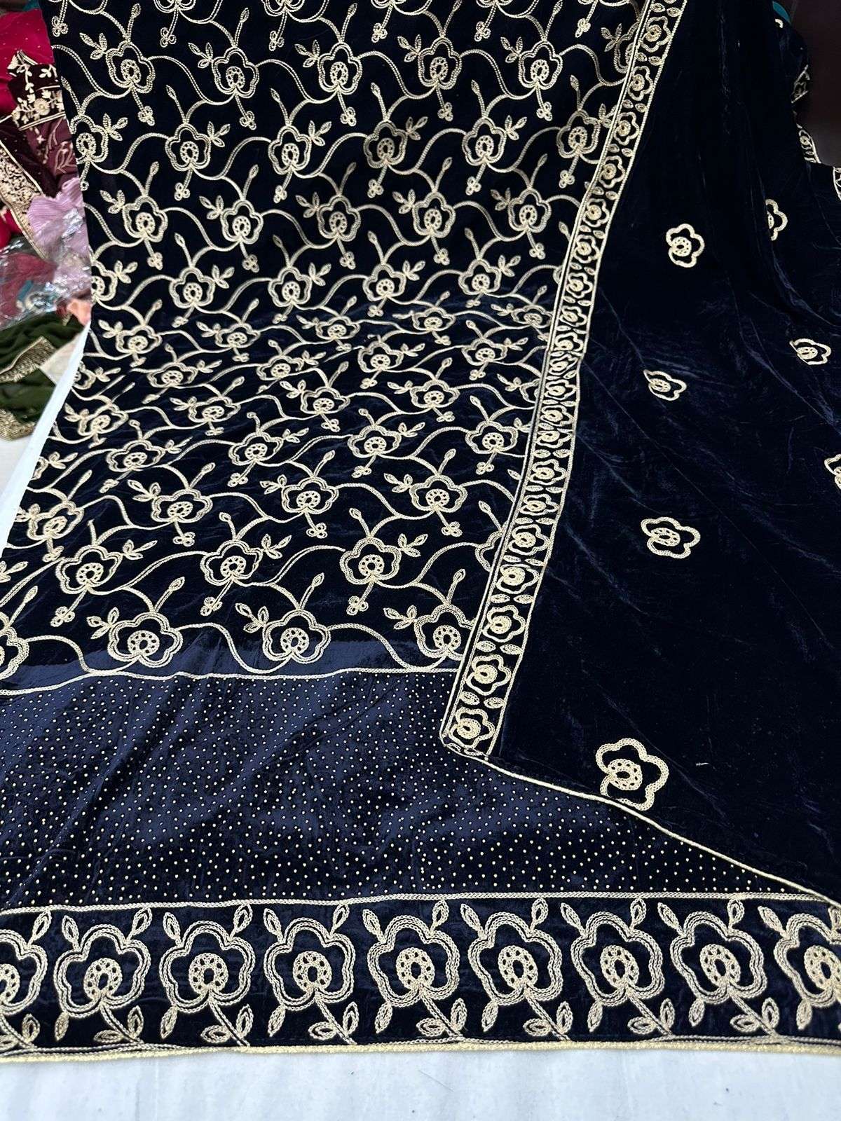 Pr aaliya velvet winter wear unstitch salwar kameez collection