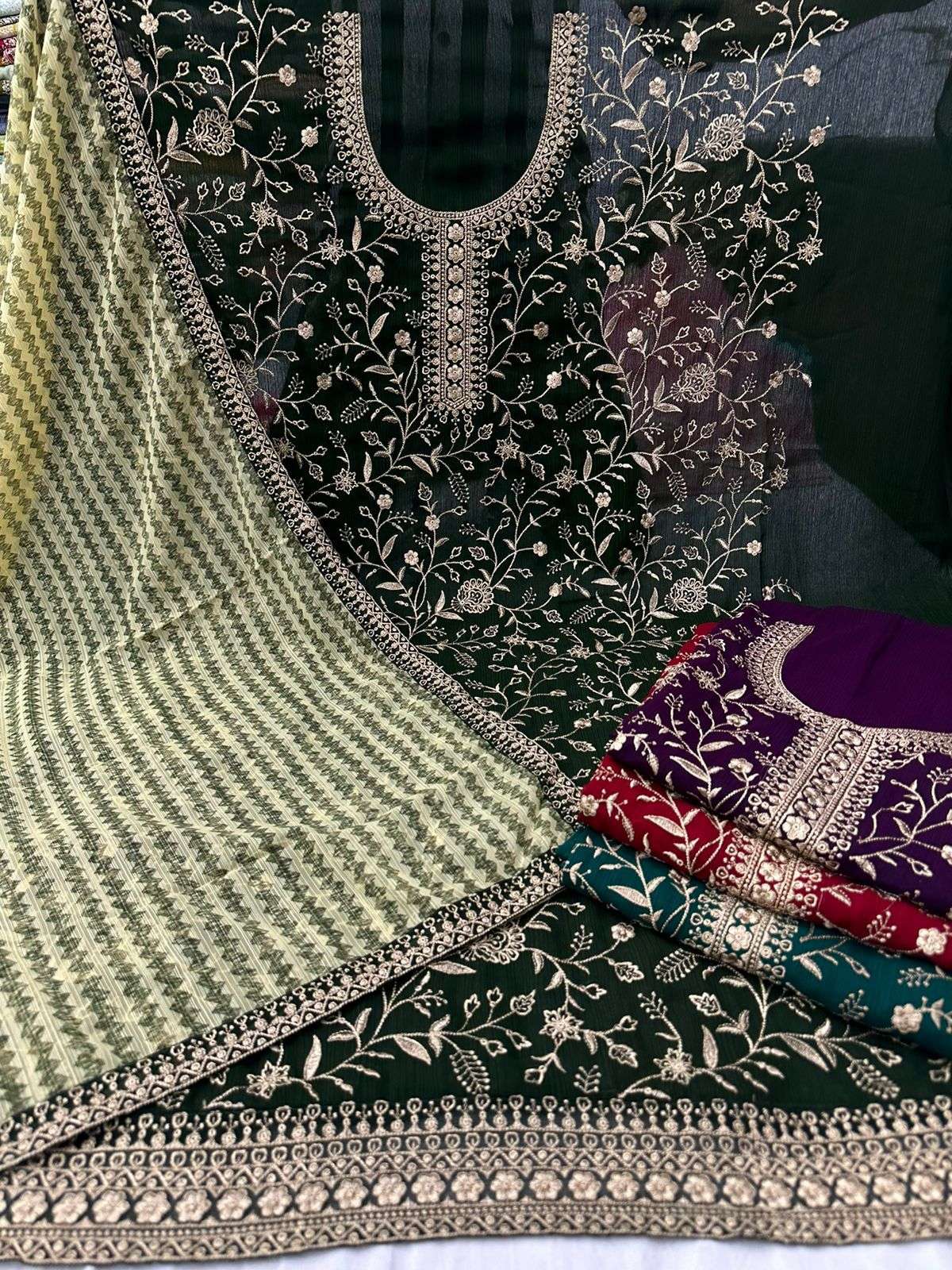 pr bhoomika designer zomato silk salwar suits material