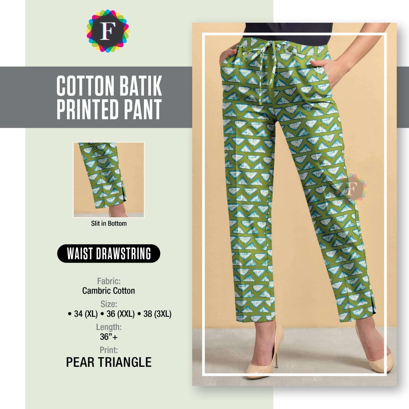 pr cotton batik pant ethnic wear bottom pants collection manufacturer 