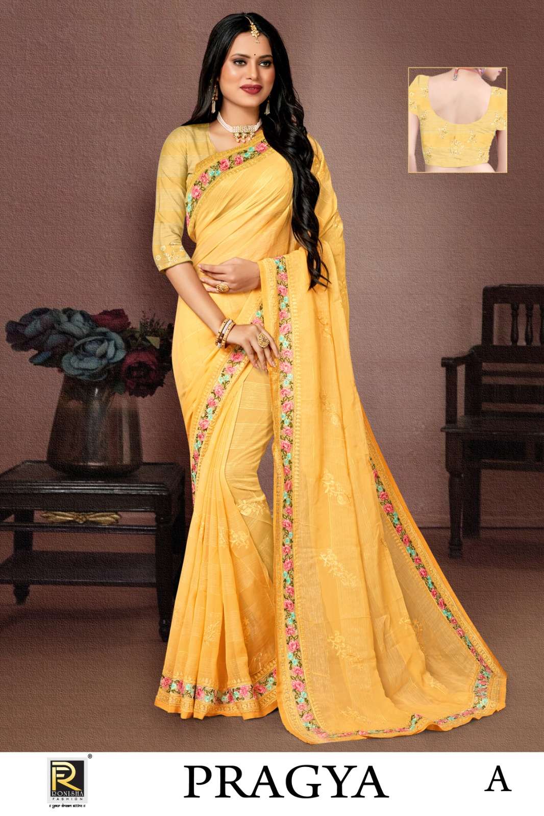 PRAGYA  BY RANJNA SAREE  FANCY FABRICS EM SUPER HIT COLLECTION 