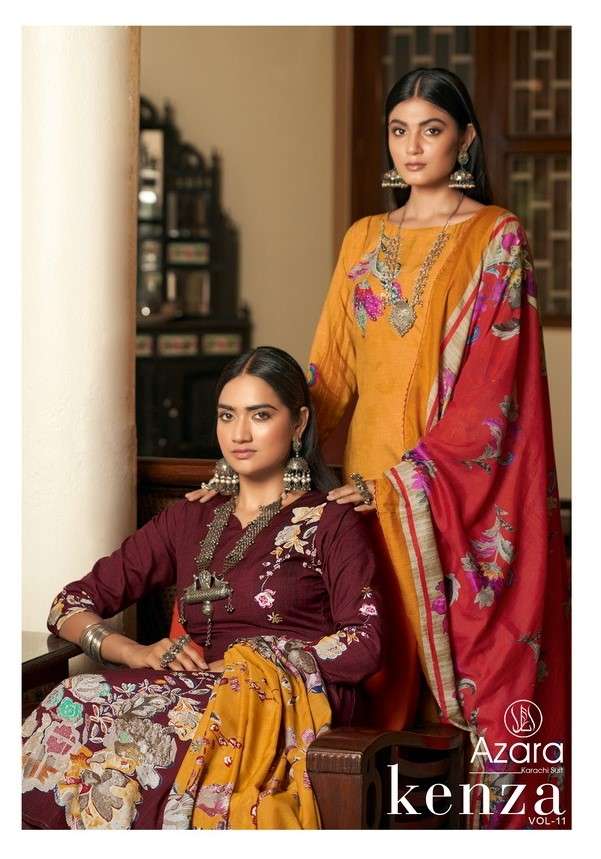 radhika fashion azara present kenza vol 11 beautiful salwar kameez material