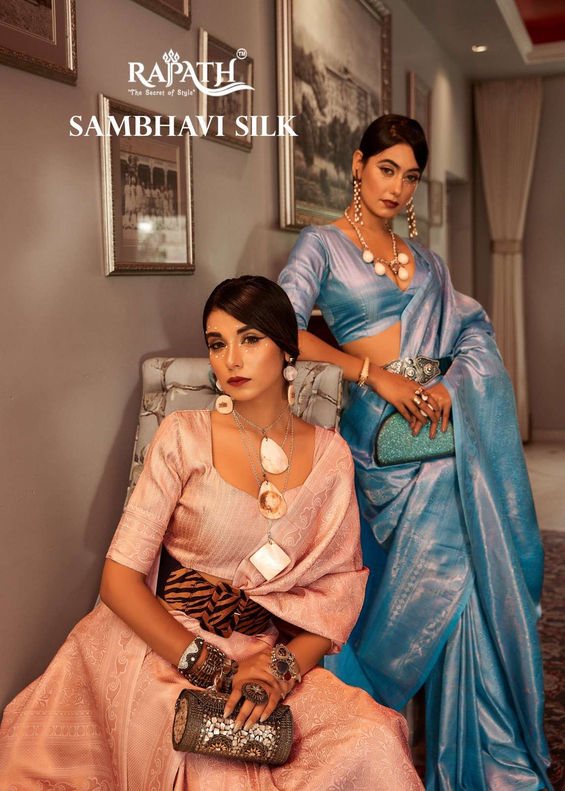 rajpath present sambhavi silk 152001-152006 designer sarees collection
