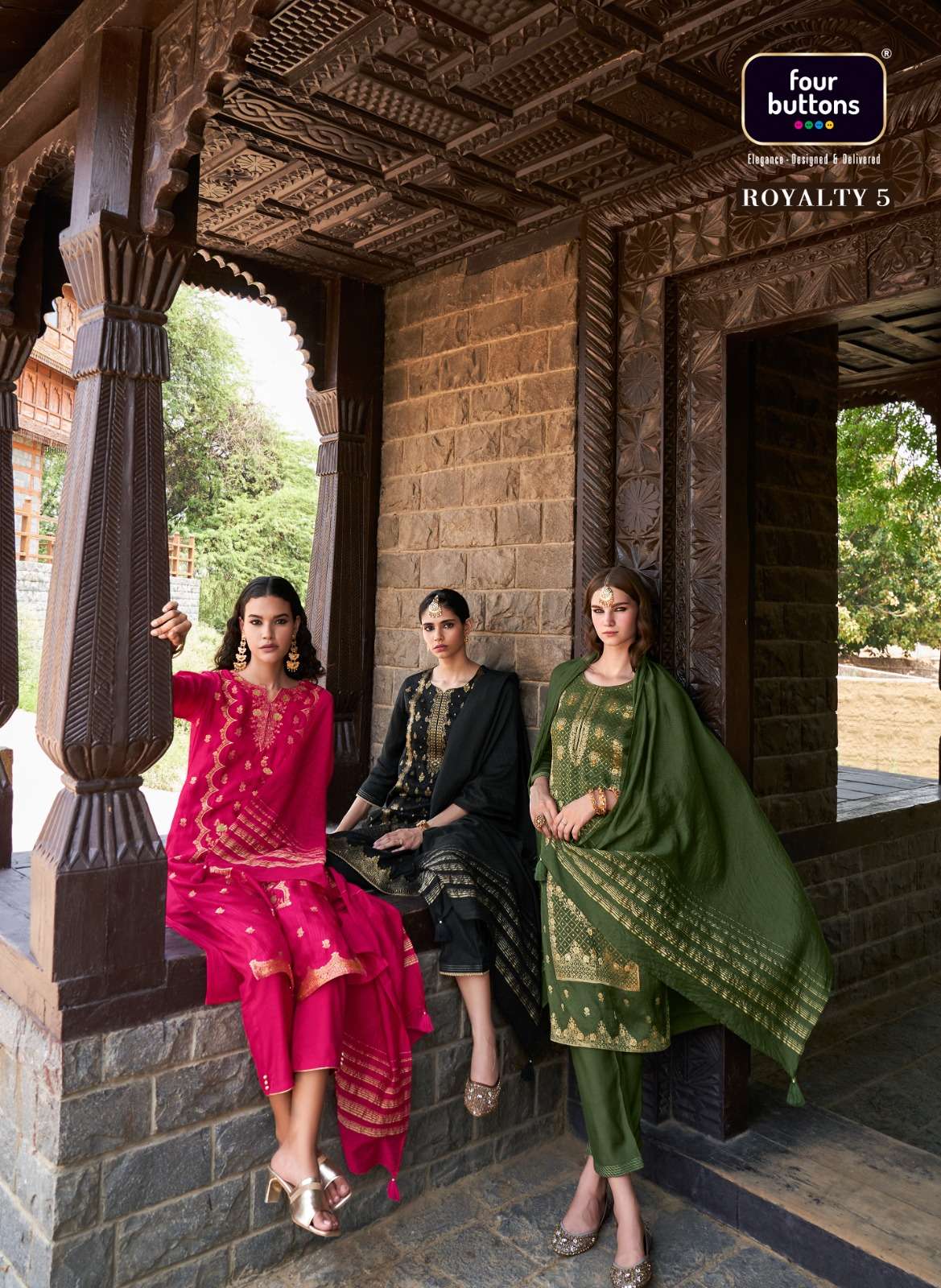 royalty vol 5 by four buttons festive wear readymade salwar kameez supplier
