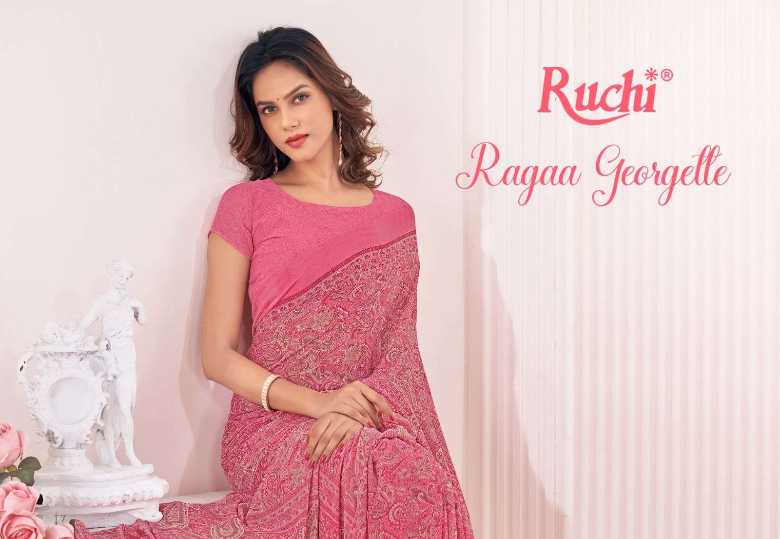 ruchi ragaa georgette 24801-24803 fancy daily wear saree wholesaler