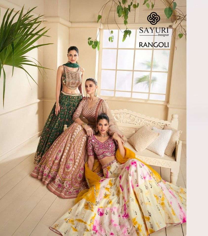 sayuri designer rangoli 5316-5318 beautiful readymade lehenga choli