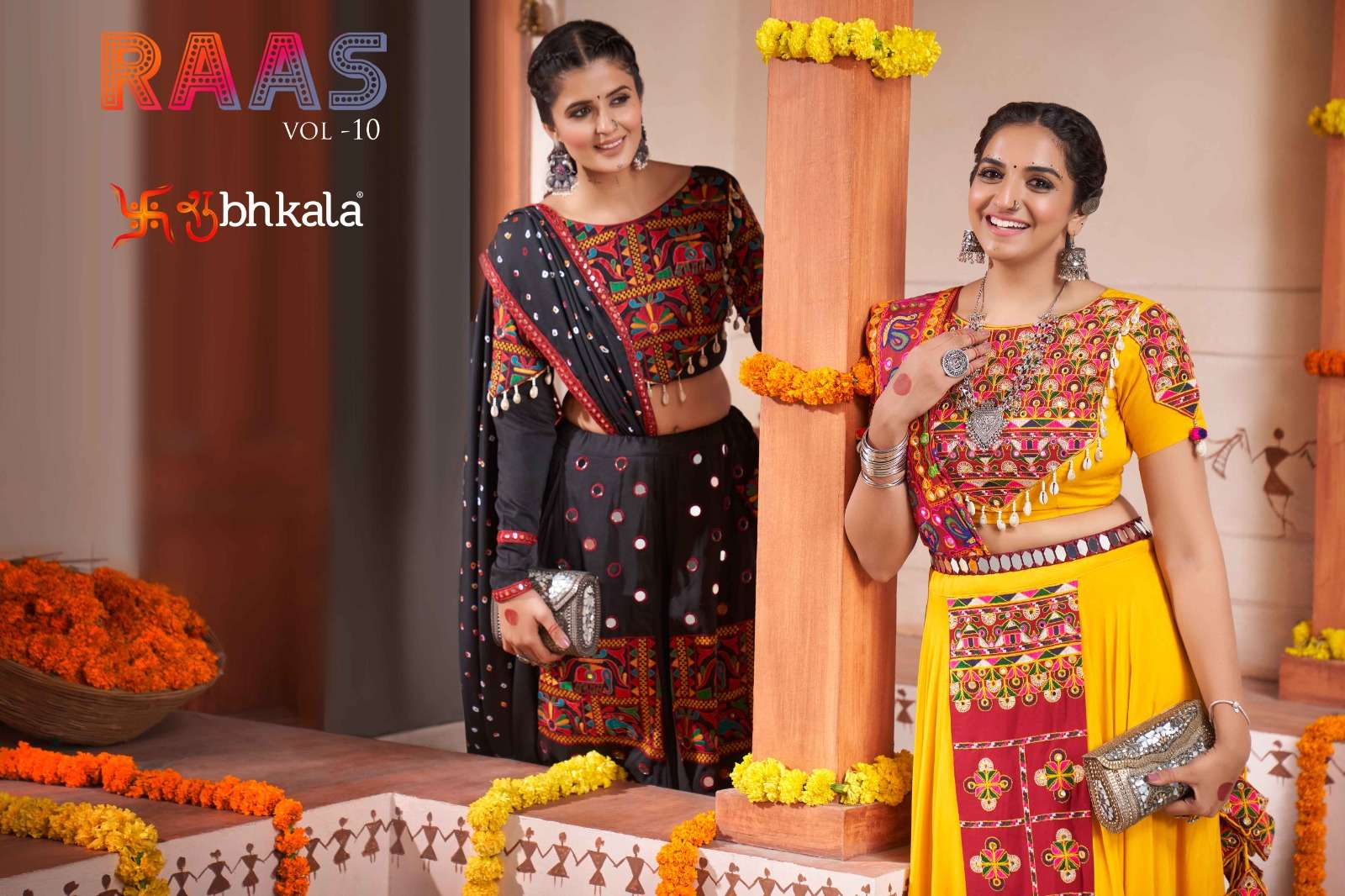 shubhkala raas vol 10 navratri festive wear fullstitched chainya choli