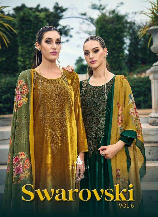 swarovski vol 6 by cinderella winter wear designer pakistani salwar kameez wholesaler