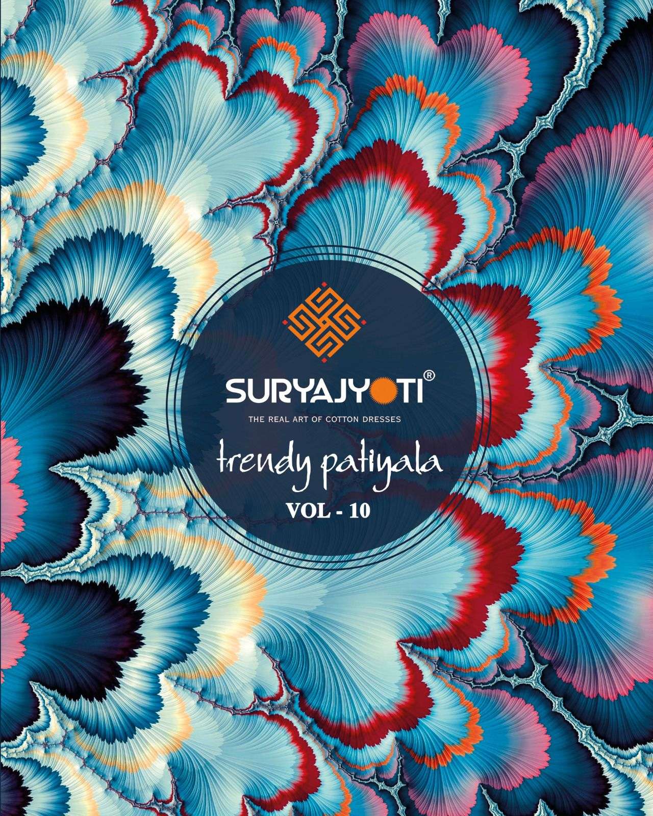trendy patiyala vol 10 by suryajyoti unstitch cotton salwar suits wholesaler