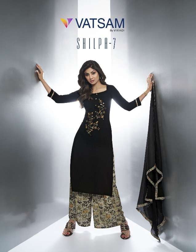 vatsam shilpa vol 7 by viradi vinay fashion fancy work readymade salwar plazzo suits