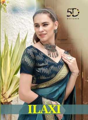 5d designer launch ilaxi exclusicve fancy comfy saree with work blouse
