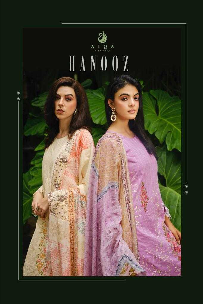aiqa hanooz winter wear pashmina pakistani fancy work derss material