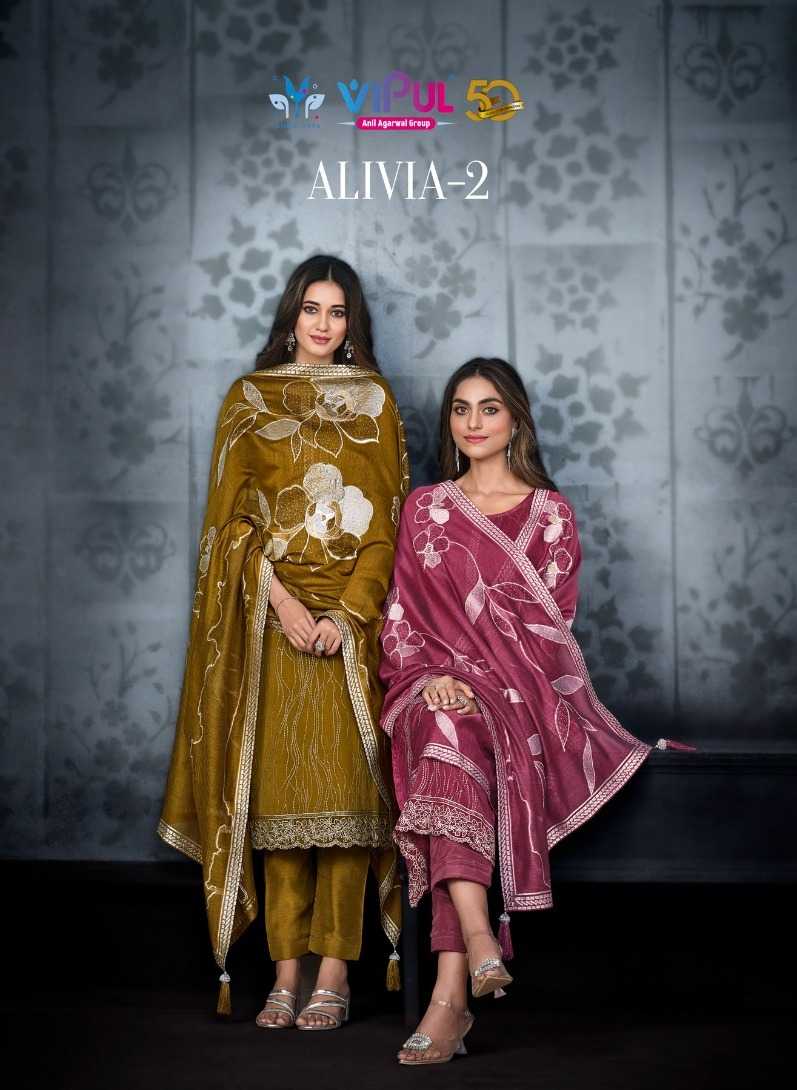 alivia vol 2 by vipul fashion festive wear designer unstitch salwar suit catalog