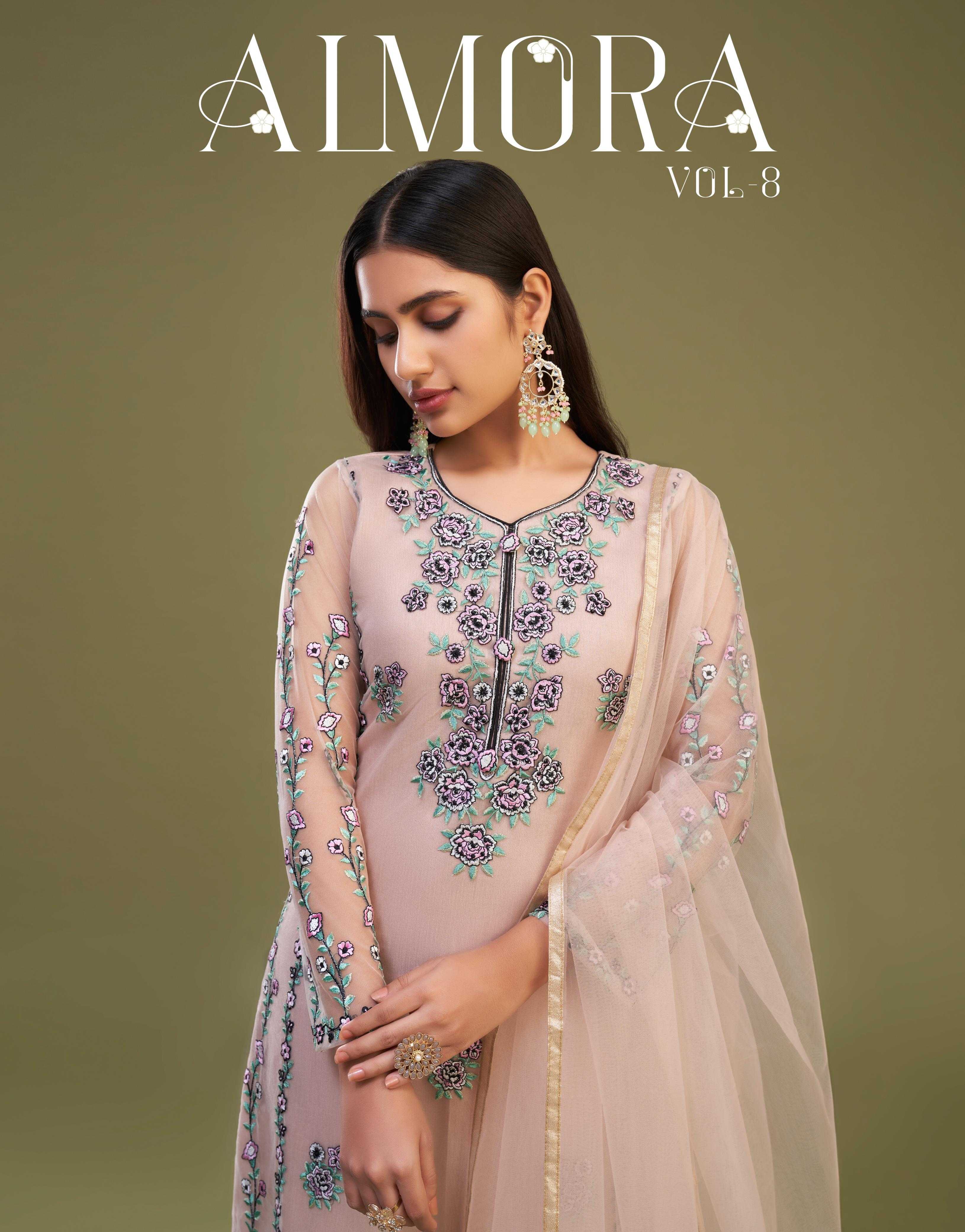 Alizeh present almora vol 8 unstitch salwar kameez bright up your festive collection