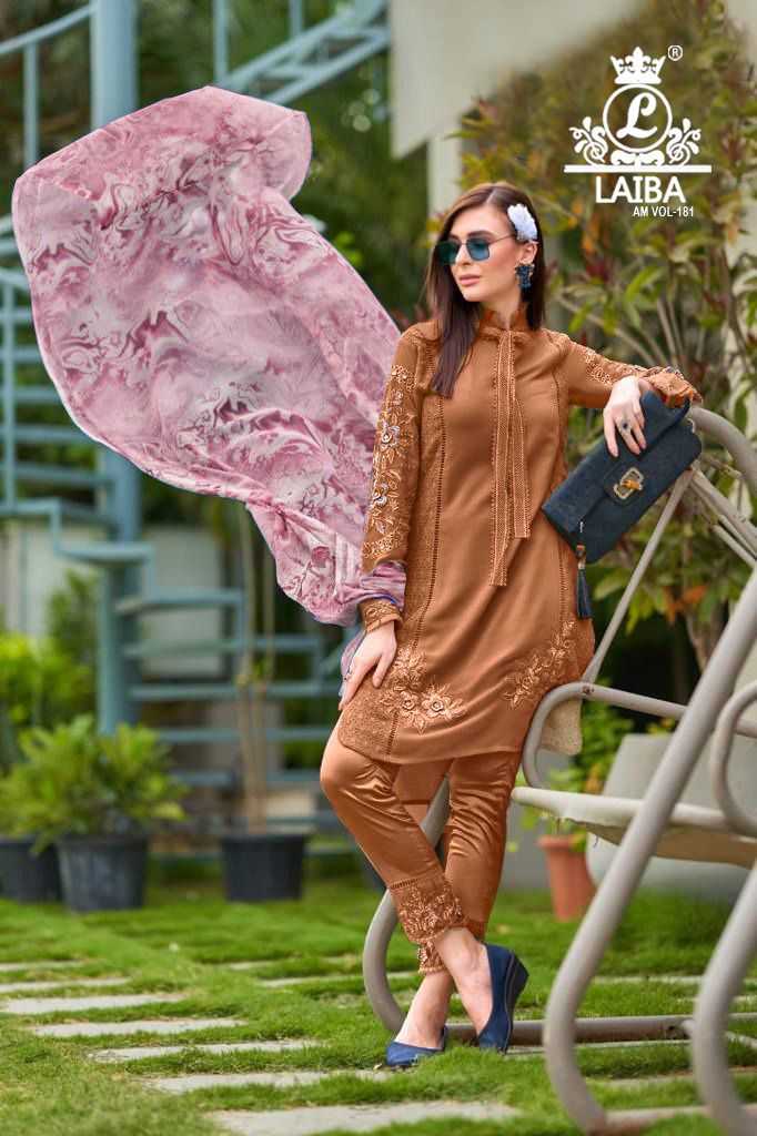 am vol 181 by laiba designer pakistani festive wear readymade salwar kameez 