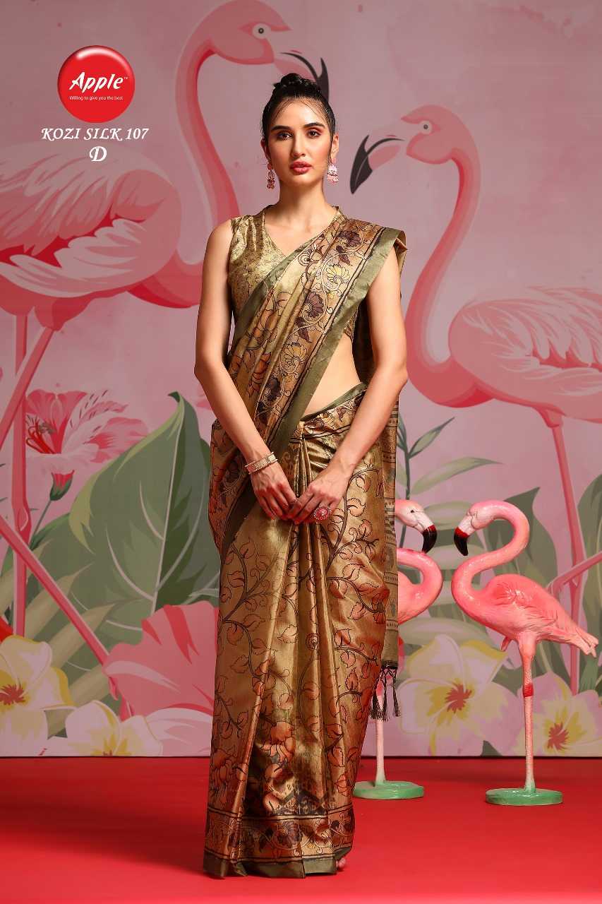 apple kozi silk 107 festive wear fancy sarees