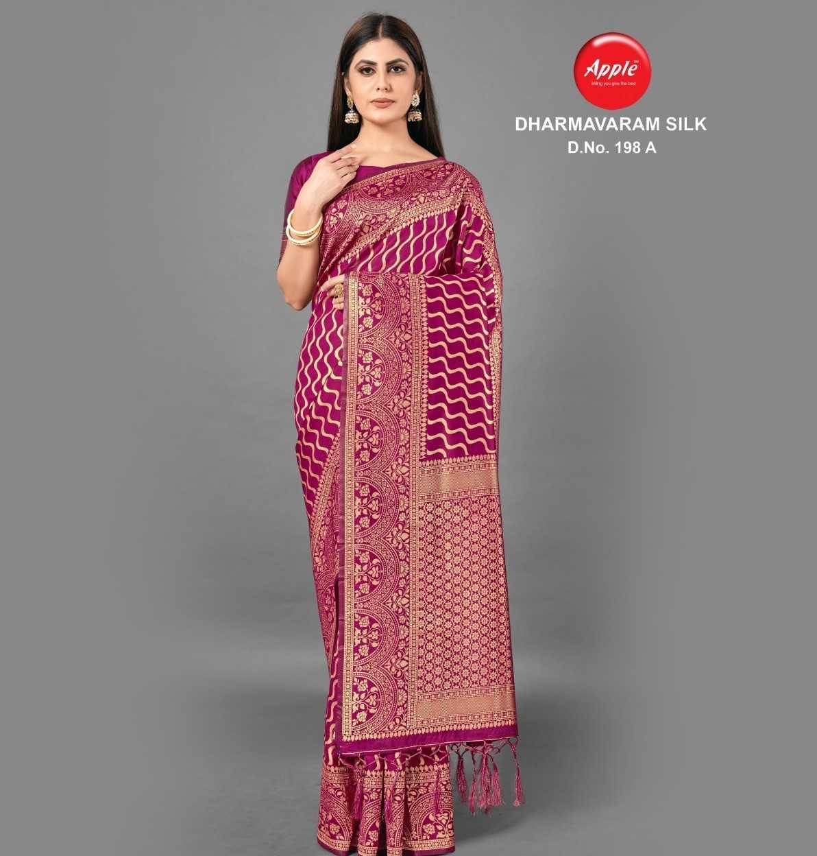 apple sarees dharmavaram silk banrasi silk set wise matching colour sarees collection