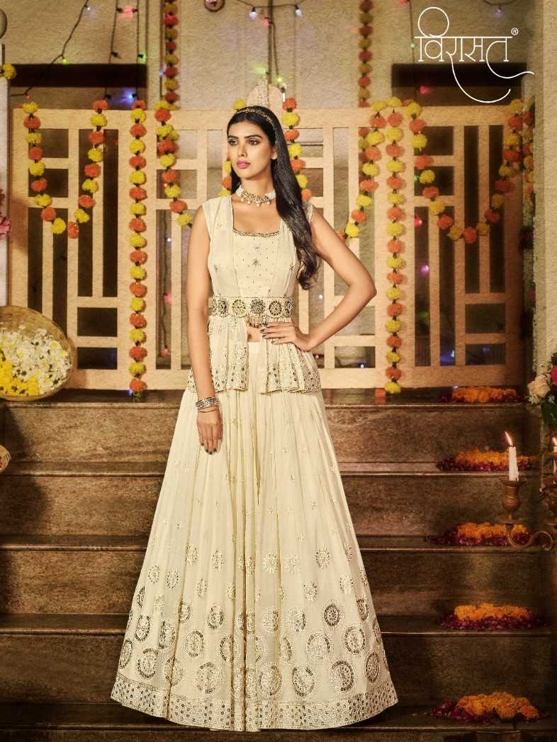ardhangini by virasat readymade long gown with dupatta designer collection festive wear