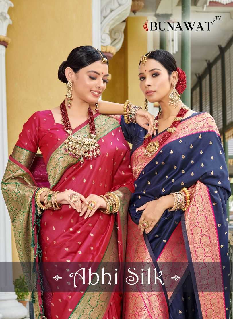 bunawat abhi silk zari weaving banarasi silk saris wholesaler