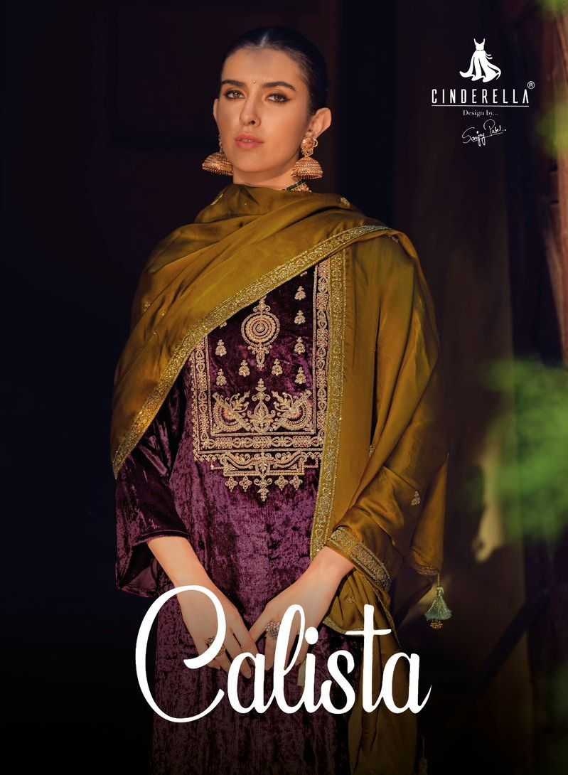 cinderella present calista designer winter wear pakistani unstitch suit catalog