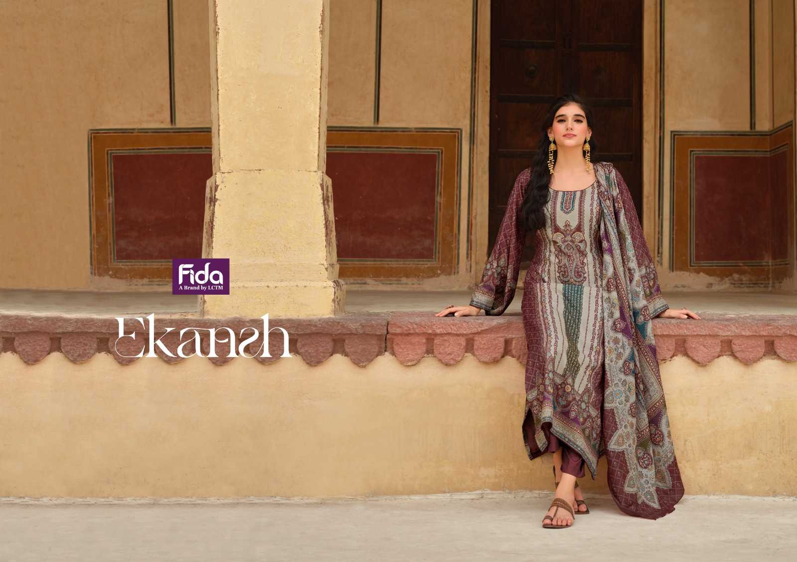 fida present ekansh winter wear pakistani digital print salwar kameez material