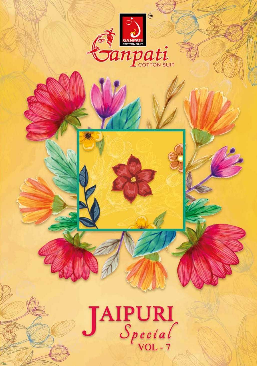 ganpati cotton suit present jaipuri special vol 7 readymade cotton casual salwar kameez