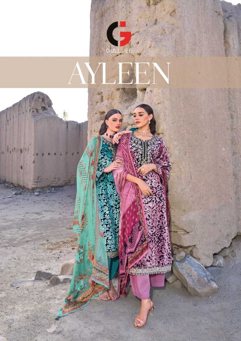 gull jee present ayleen beautiful winter wear dress material