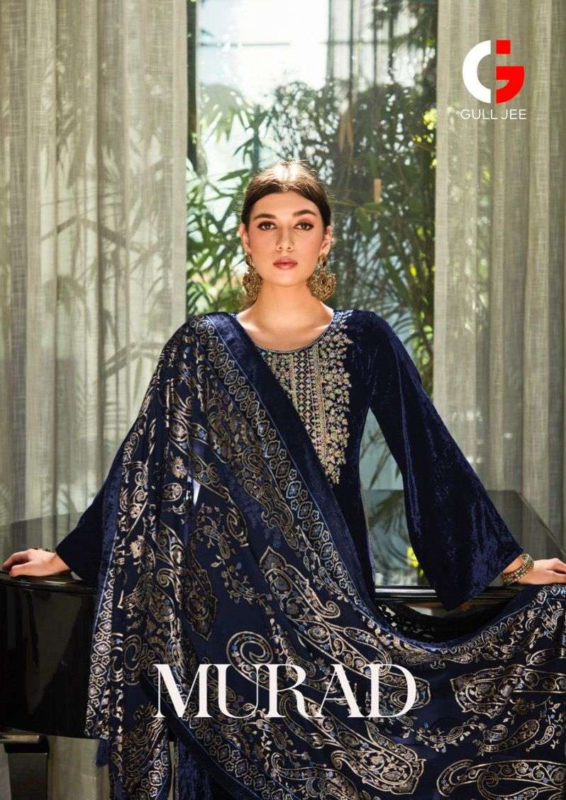 gull jee present murad velvet pakistani suits collection