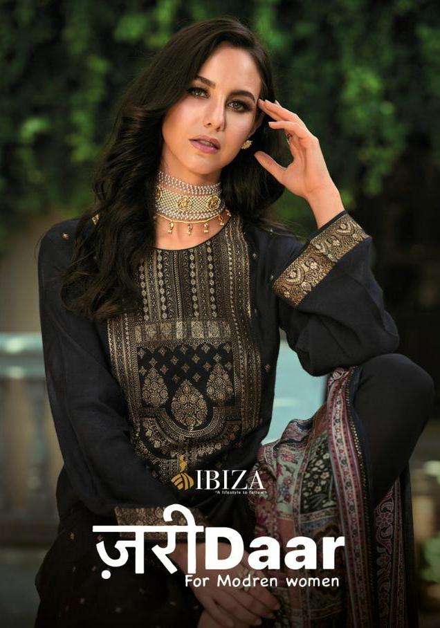 ibiza lifestyle present zaridaar winter wear pashmina salwar kameez wholesaler