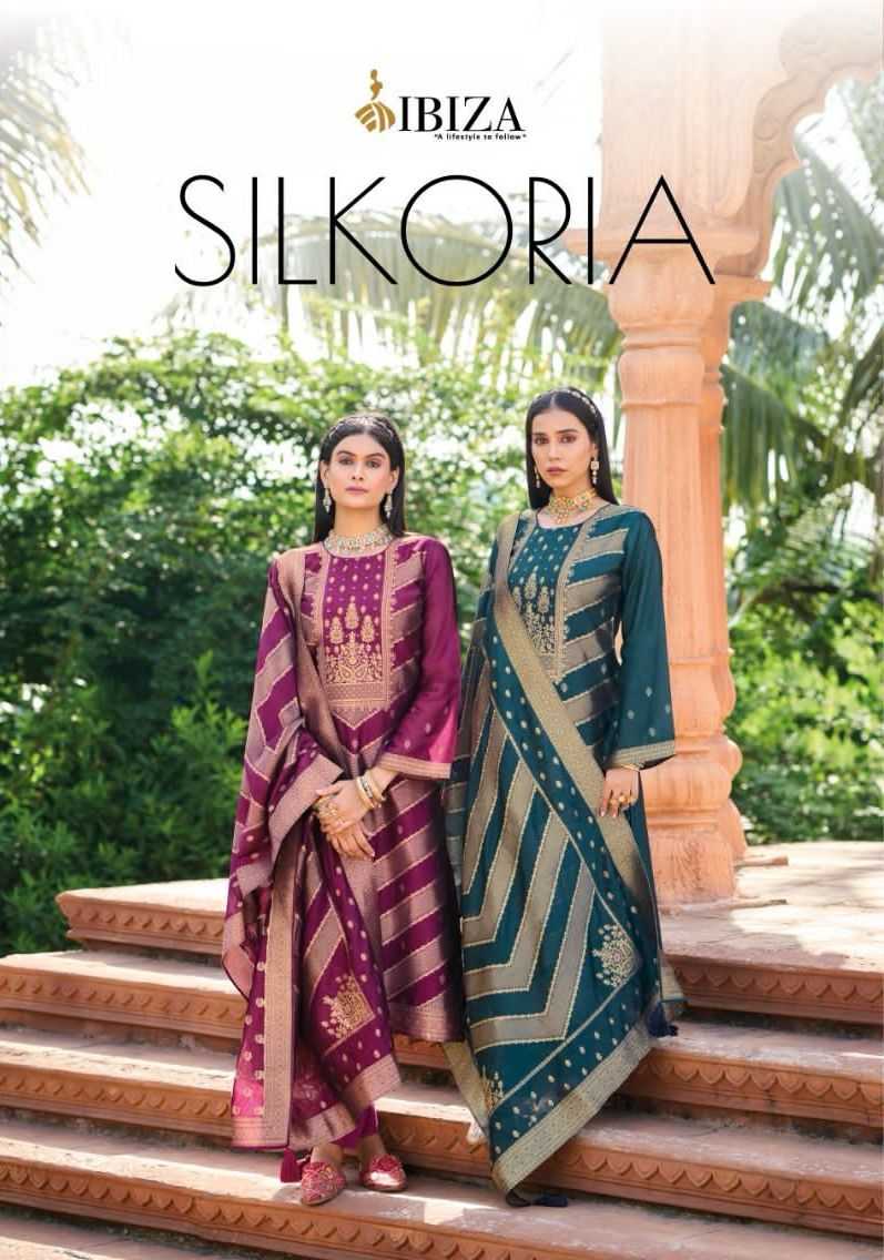 ibiza lifestyle silkoria 10551-10554 festive wear unstitch salwar kameez