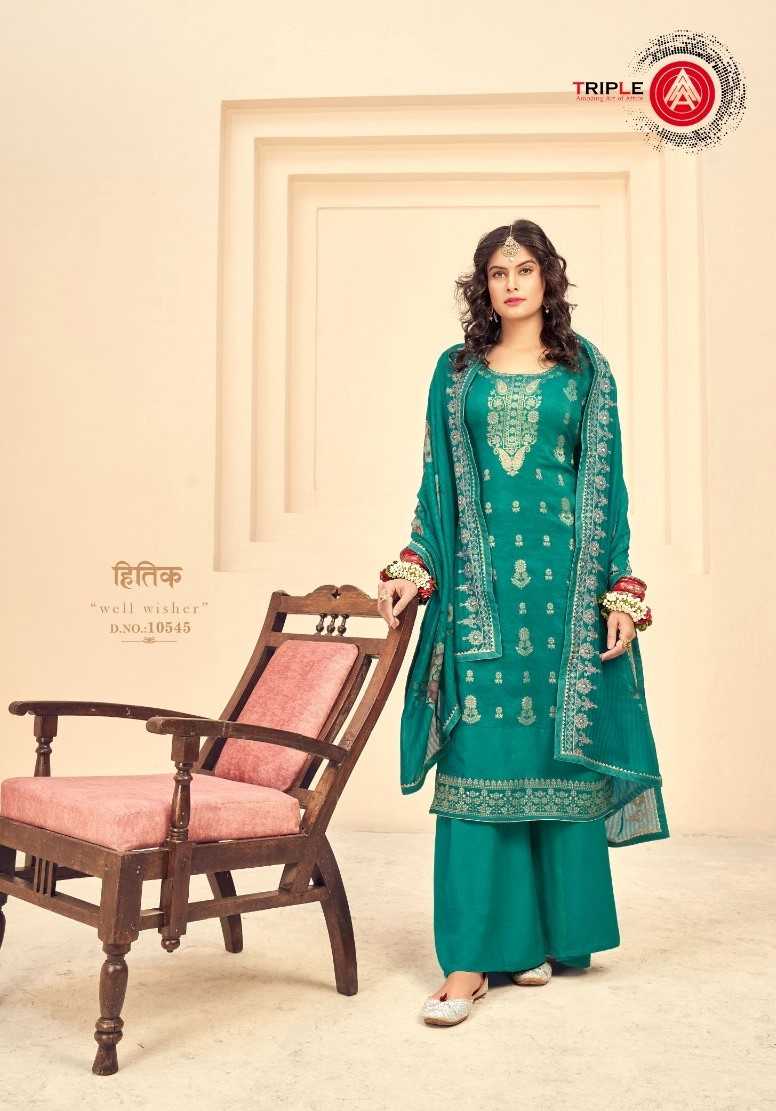 kalarang present bahar 10541-10546 fancy dress material