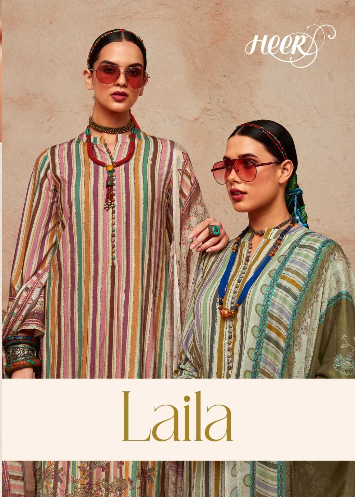 kimora heer present laila digital print top dupatta with satin pant for festive wear dress material