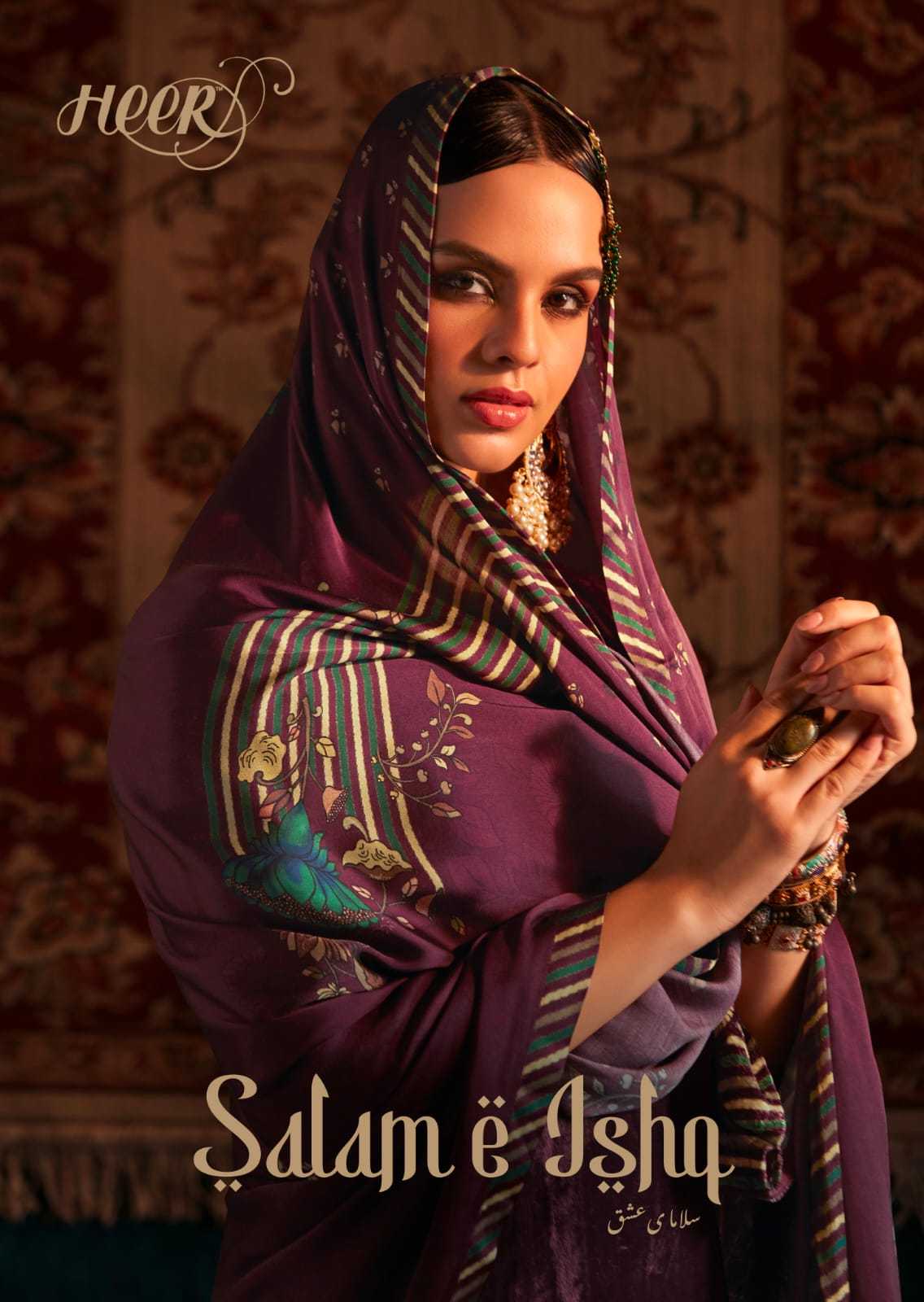 kimora heer salam e ishq pakistani unstitch salwar kameez velvet winter wear supplier