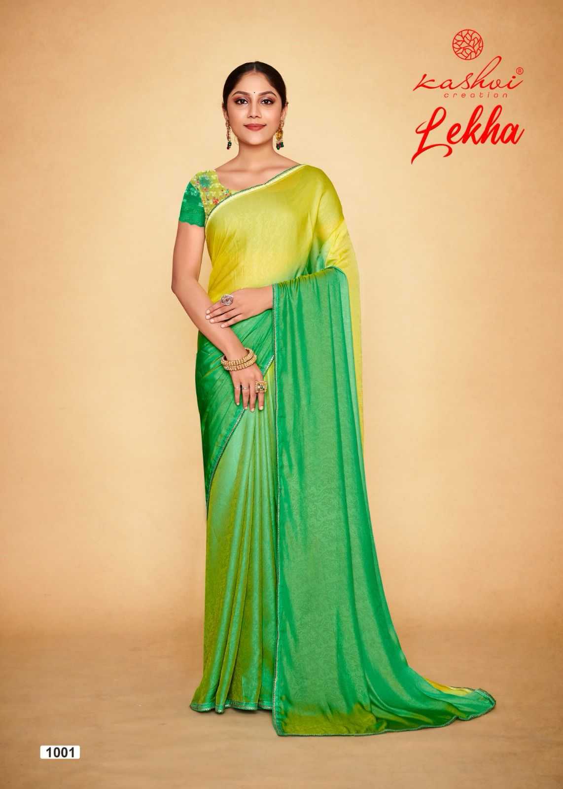 lekha 1001-1008 by kashvi creation fancy sarees collection