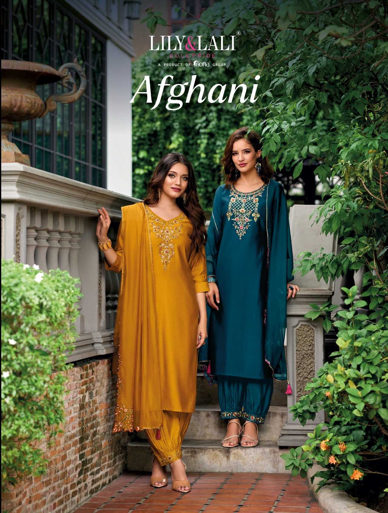 lily and lali present afghani readymade designer handwork salwar suit in afgani style