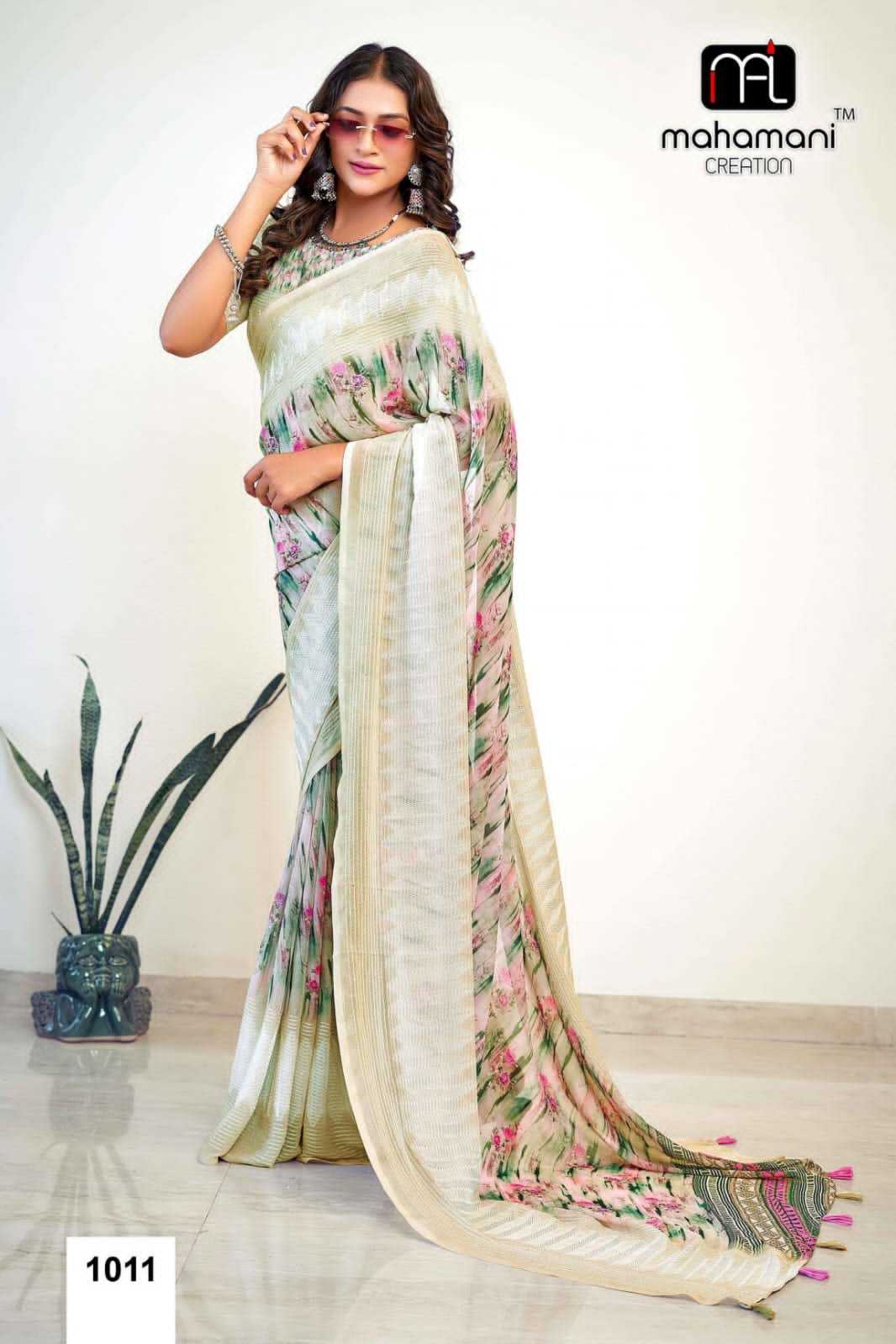 mahamani creation present albeli 1001-1025 weightless sarees new collection