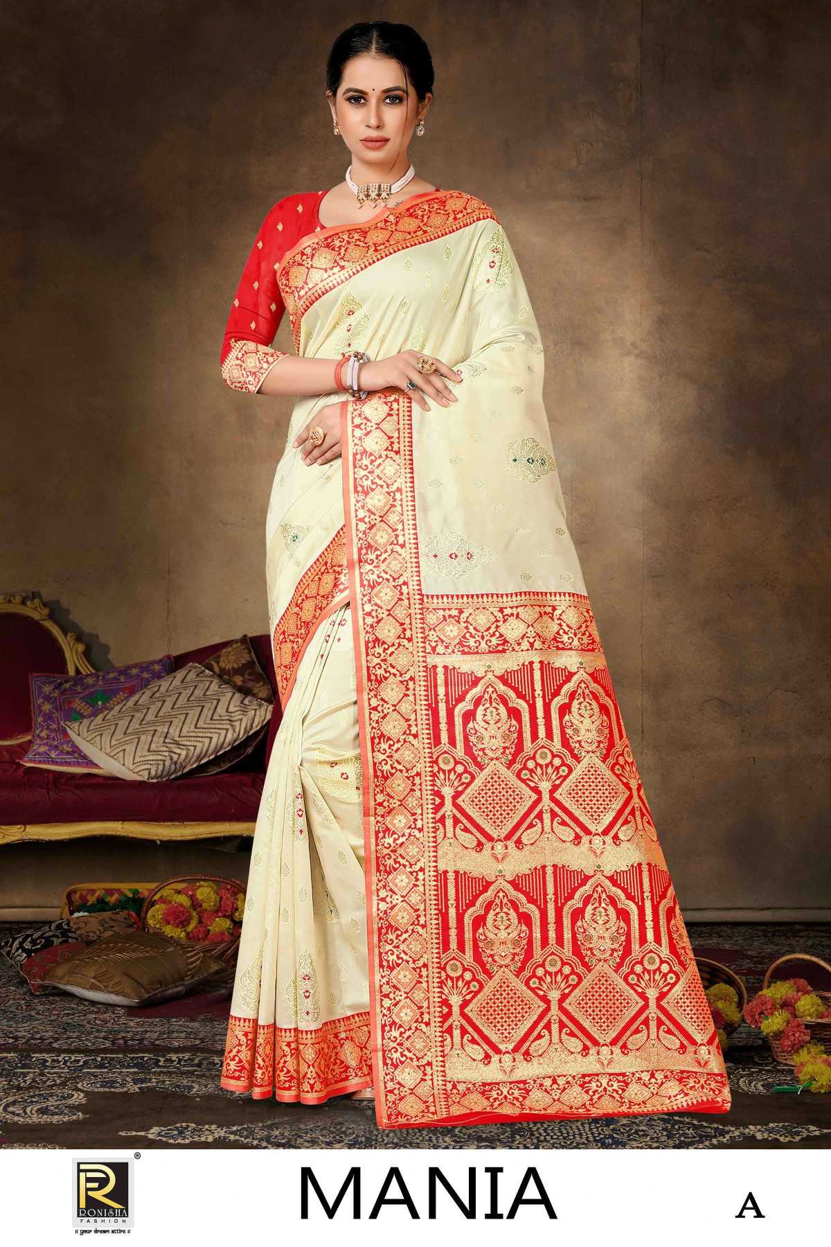 MAINA  BY RANJNA SAREE BANARASI SILK PREMIUM FABRICS SUPER HIT COLLECTION 