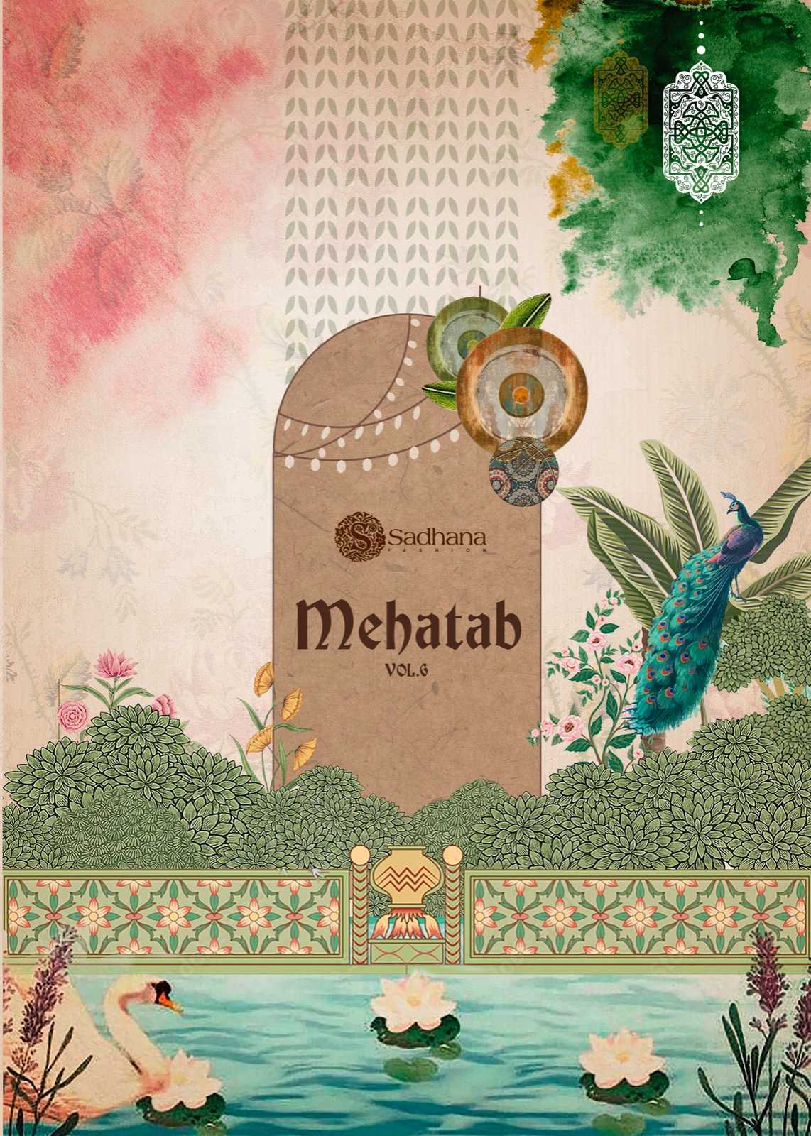 mehtaab vol 6 by sadhana fashion winter wear digital print salwar suit collection