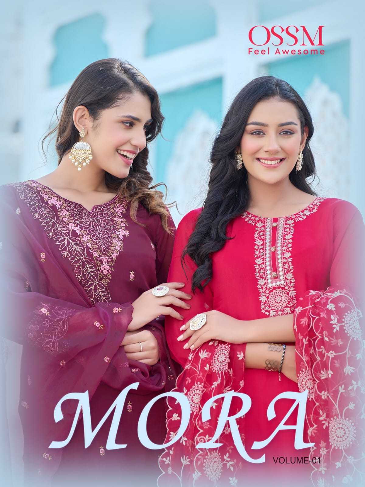 mora vol 1 by ossm readymade function wear top bottom pant designer collection