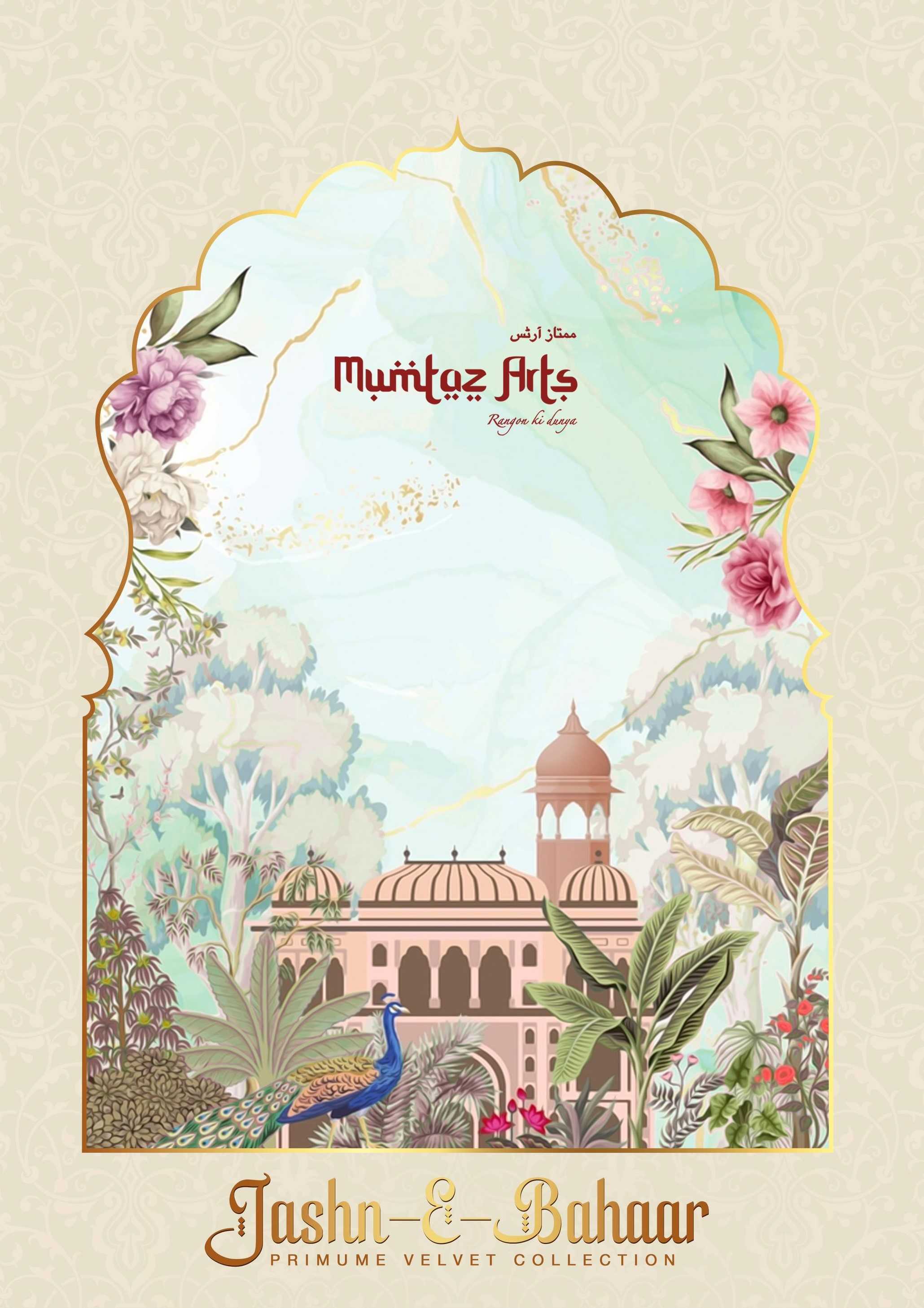 mumtaz arts present jashn e bahaar designer velvet winter wear dress material