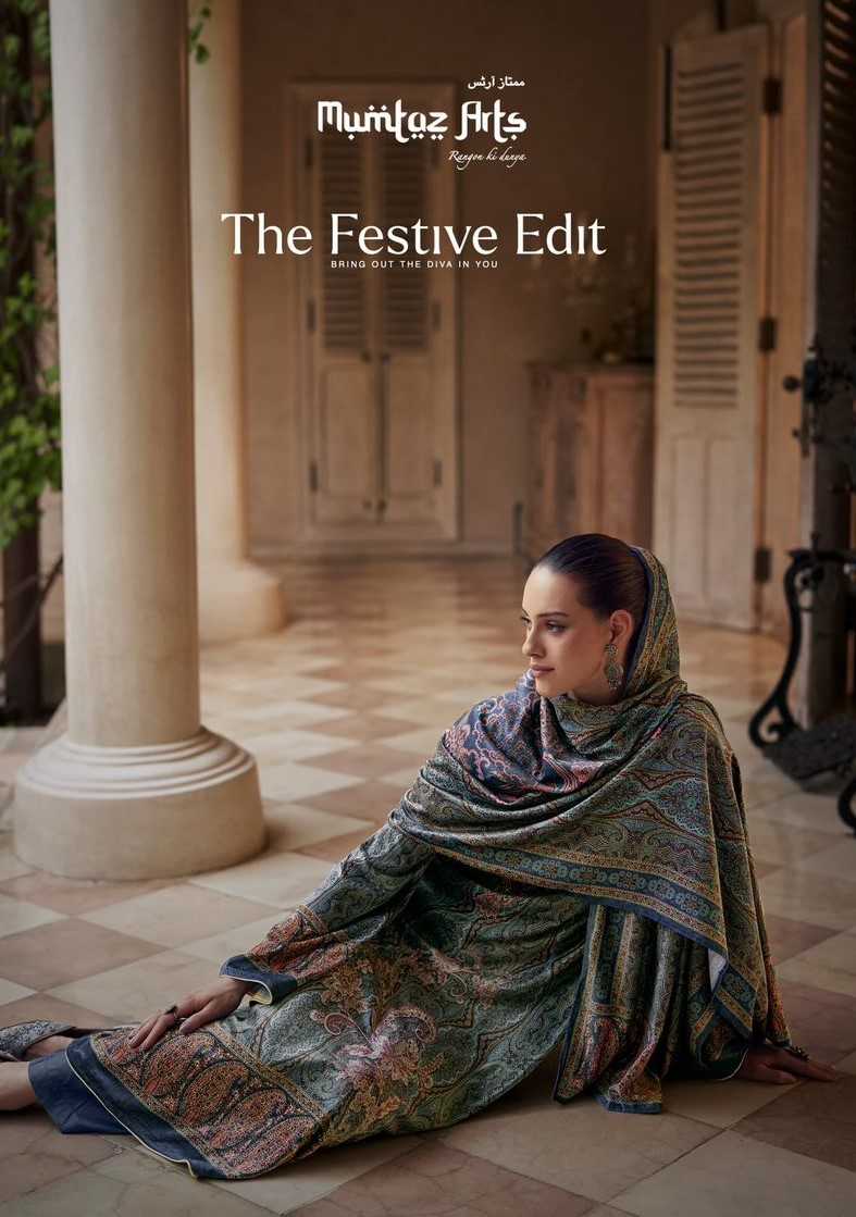 mumtaz arts present the festive edit trendy winter collection dress material